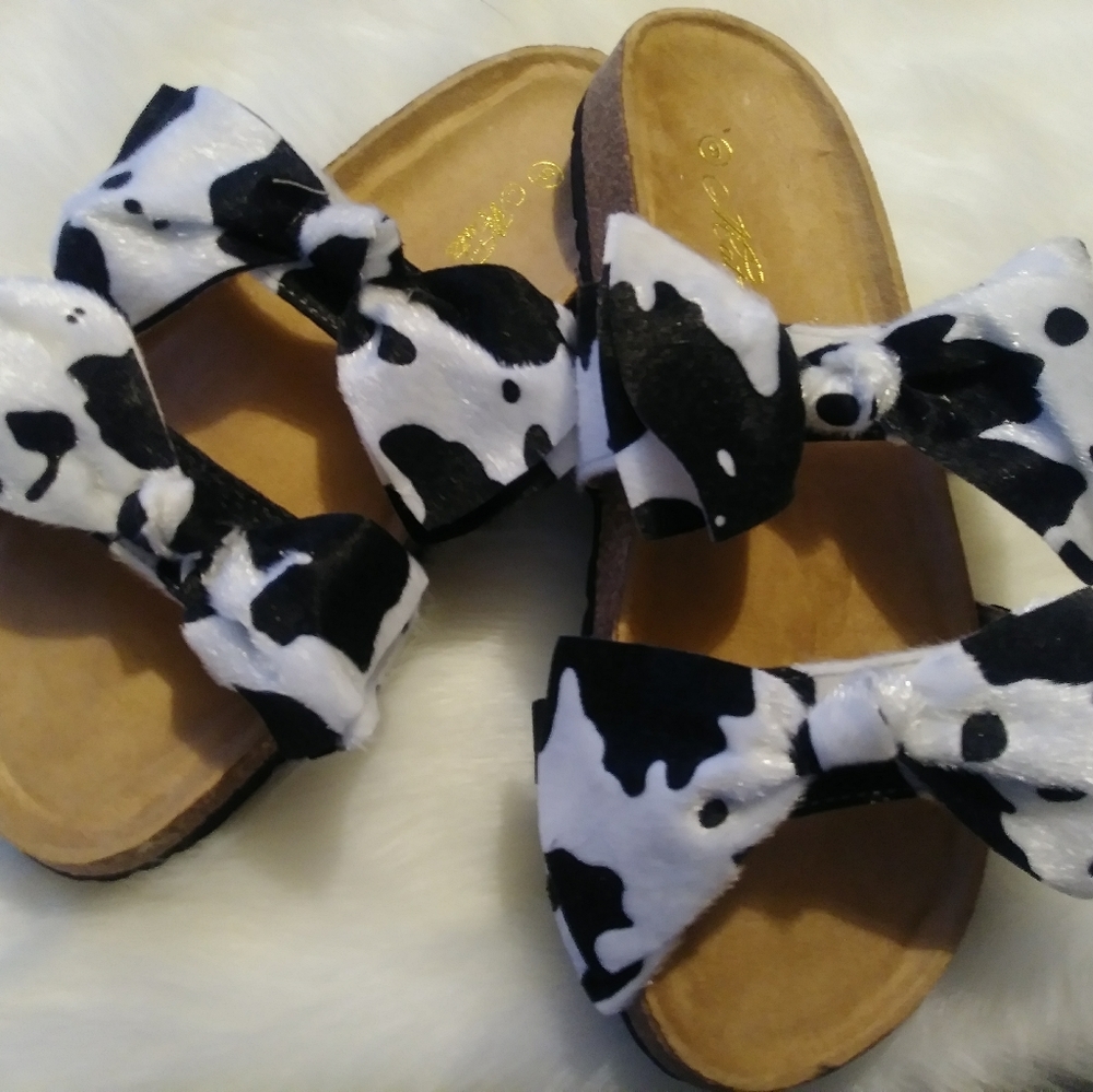Cow Print Double Bow
